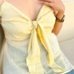 Butter Yellow Mul Top