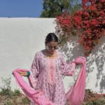 Noor Farsi Set - Printed Pink (with dupatta)