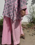 Noor Farsi Set - Printed Pink (with dupatta) - Image 4