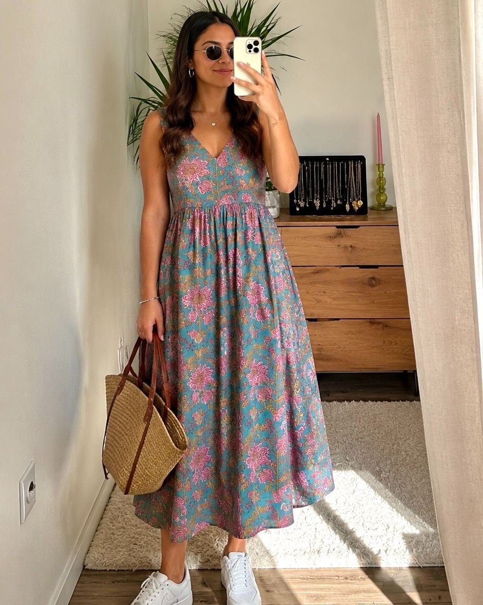 womensethnicwear_boho_clothing_maskali10 Daisy Dress - Image 1