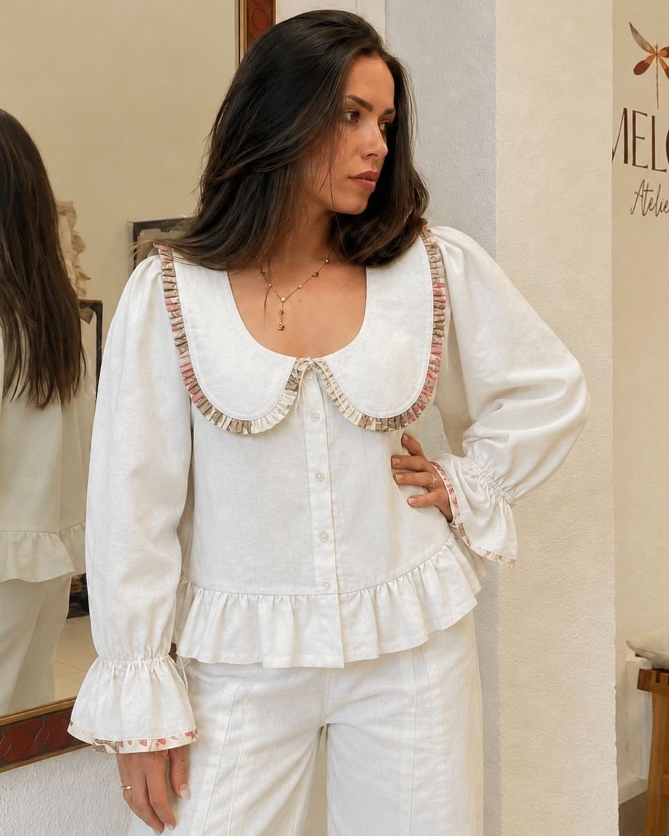 womensethnicwear_boho_clothing_maskali11 Bella Top - Image 1