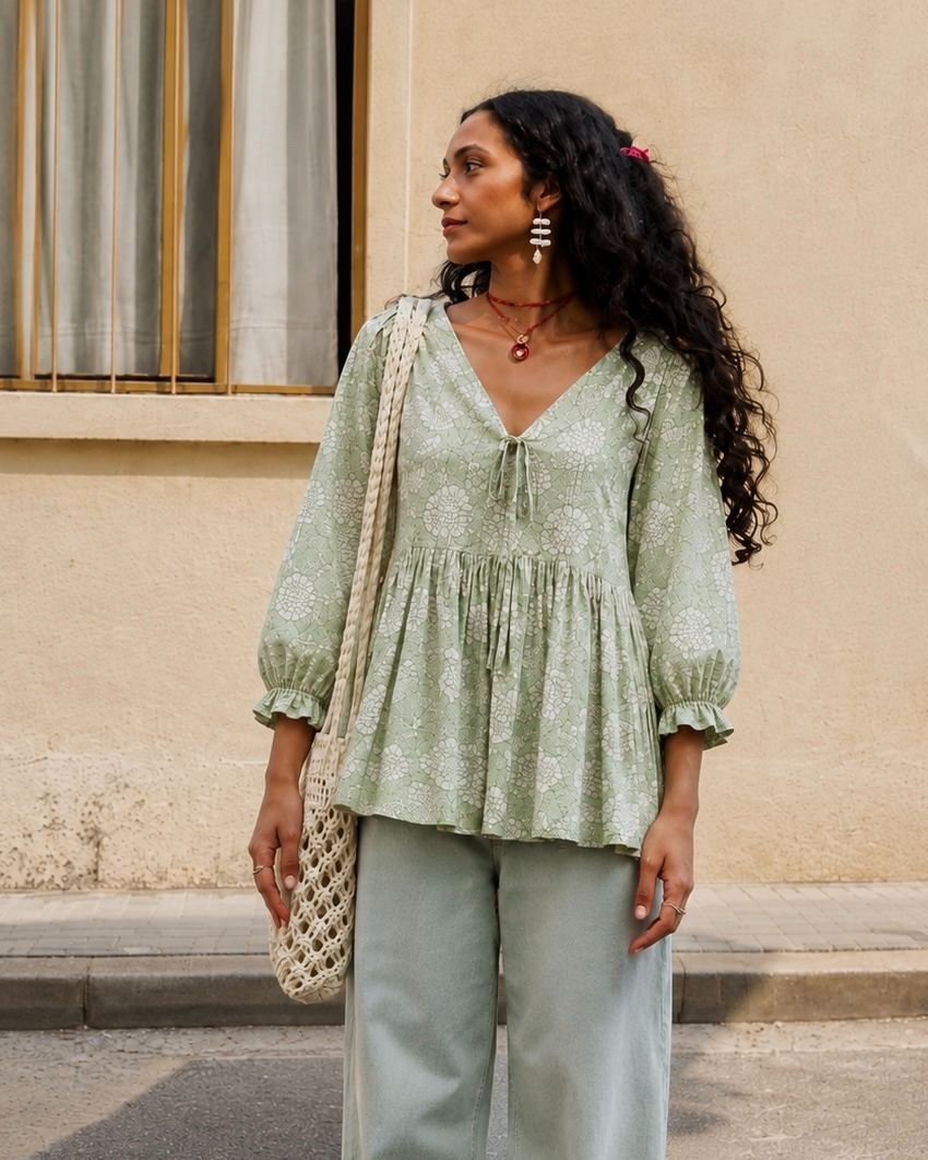 womensethnicwear_boho_clothing_maskali39 Ikaya Top - Image 1